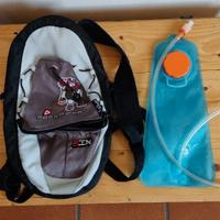 Zaino Decathlon MTB con sacca idrica