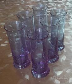 Set cocktail tumbler in cristallo alessandrite