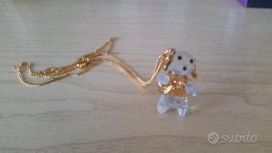 Collana Swarovski con pendente cagnolino nuova