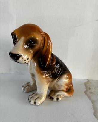 Statua cane porcellana