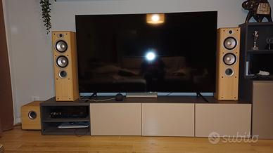 Home theatre 5.1 JAMO con amplificatore YAMAHA