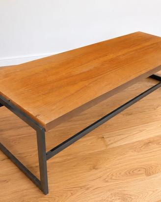 Tavolino Vintage Mid-Century Double Face, Anni '70