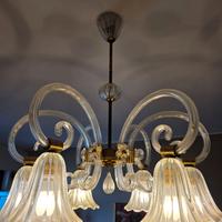 Antiquariato Lampadario vetro murano