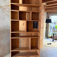 Libreria a blocco impiallacciata briccola