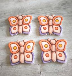 Set 4 Sottobicchieri THUN "Farfalla" 2018 - NUOVO