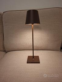 Lampada da tavolo Zafferano Poldina Pro Corten