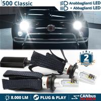 Lampadine FULL LED H4 Fiat 500 Epoca ANABBA+ABBA