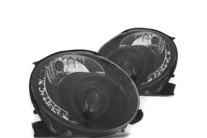 FARI FIAT 500 07-15 LUCE DIURNA TFL FONDO NERO