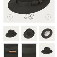 Cappello Stetson Bogart Nero MAI INDOSSATO T58-59