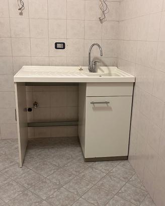 Mobile per lavatrice con lavatoio