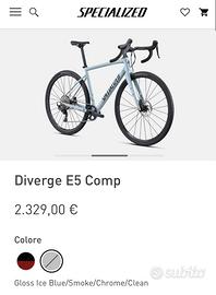 Gravel Specialized Diverge E5 comp taglia M