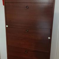 scarpiera legno 4 ante