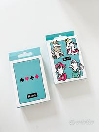 2 mazzi di carte con stampe divertenti