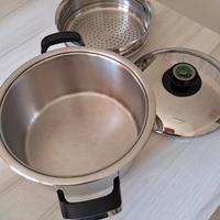 pentola AMC coperchio con visiotherm e cestino 