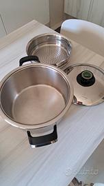 pentola AMC coperchio con visiotherm e cestino 