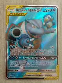 Card Pokemon Base Blastoise e Piplup GX  214/236