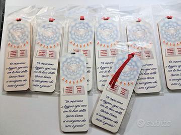 Bomboniere Cresima lotto 8 pezzi nuovi segnalibri