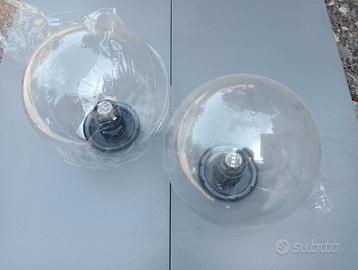 Applique globo trasparente Acrilux 2 Pz.