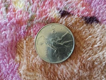 Moneta 50 lire 1980 rara collezione 