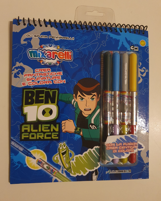 Mixarelli pennarelli e sticker da colorare Ben 10