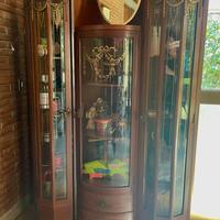 Credenza - Armadio con specchio in legno antico