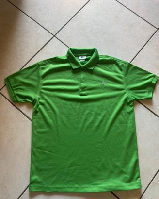 Polo Maglietta Lacoste Verde Unisex Vintage Street