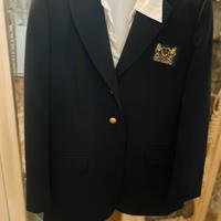 Blazer blu divisa Villa flaminia + camicia+ cravat