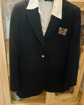 Blazer blu divisa Villa flaminia + camicia+ cravat