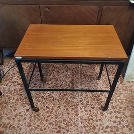 Carrello vintage anni '60/'70 in ferro e legno