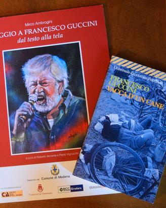 Francesco Guccini libro autografo e quadri mostra