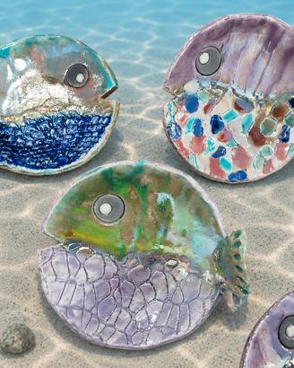 pesci in ceramica raku