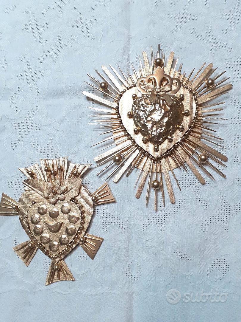 coppia di Decorazioni cuore sacro da appendere - Arredamento e Casalinghi  In vendita a Parma