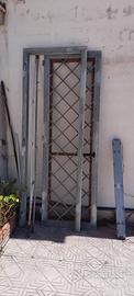 porta zincata con telaio