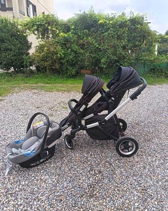 passeggino gemellare fratellare Thule 