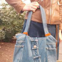 borsa jeans fatta a mano 