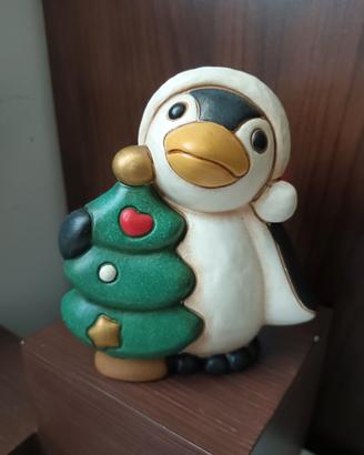 pinguino con albero di natale Thun 