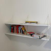 2 mensole ikea, 120x30 cm, bianche