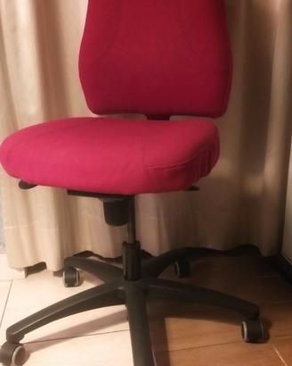 Sedia ufficio ergonomica regolabile con ruote