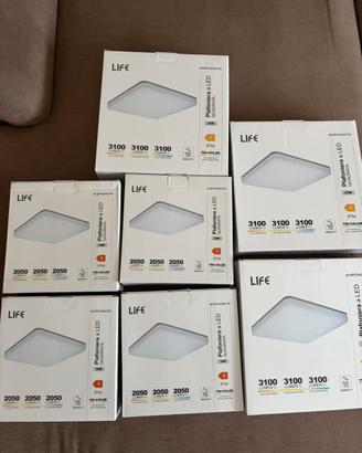 Plafoniera Life quadrata 2050-3100 lumen