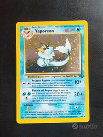 Carta Pokémon Vaporeon holo rara 12/64 ita