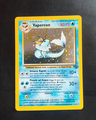Carta Pokémon Vaporeon holo rara 12/64 ita