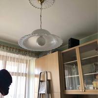 Lampadario a sospensione in vetro