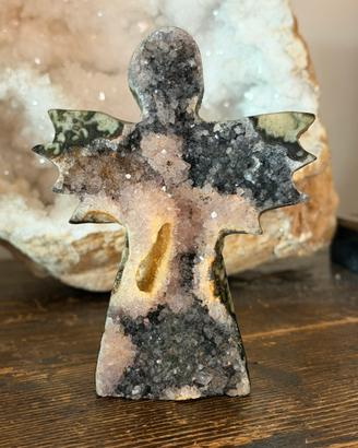 Agelo Ametista Rosa cristallizzata minerale