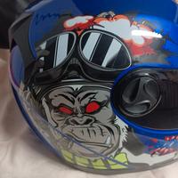 casco blu taglia M nuovo 