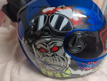 casco blu taglia M nuovo 