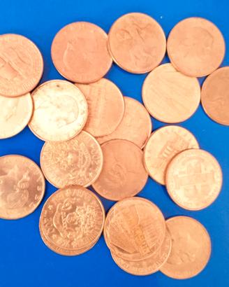 Lotto da 20 monete da 200 Lire Commemorative