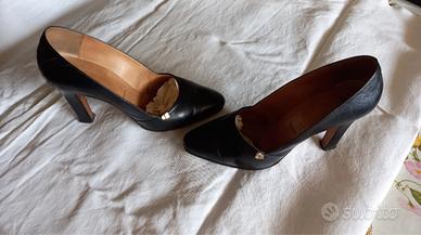 Scarpe donna nere eleganti in pelle n. 39.