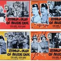 Fotobusta Stanlio e Ollio Gli allegri eroi