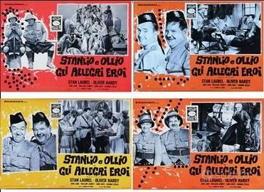 Fotobusta Stanlio e Ollio Gli allegri eroi