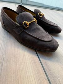 Mocassino gucci pelle scamaociata marrone tg 41